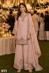 Mahira By Mrudangi Chinon Silk Sharara Suit Exporters In India